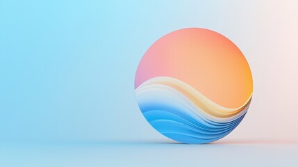 Single, large circle with a soft gradient fill