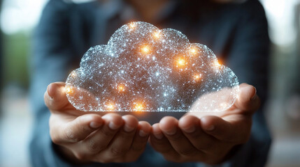 Futuristic business transformation concept, showcasing advanced technology integration and innovation. Visualizing a digital evolution through interconnected systems, symbols, and strategic growth