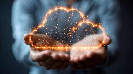 Futuristic business transformation concept, showcasing advanced technology integration and innovation. Visualizing a digital evolution through interconnected systems, symbols, and strategic growth