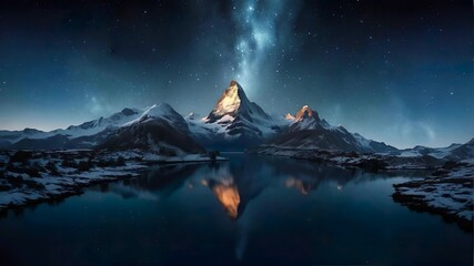 sunset in the mountains hill's