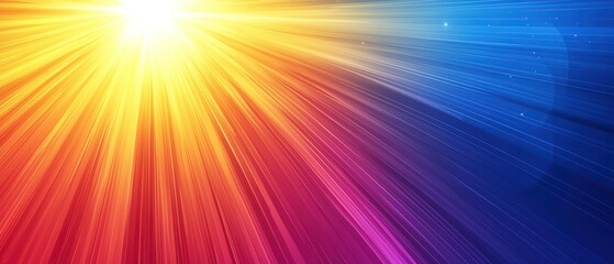 Obraz premium Abstract background with bright yellow and blue color gradients and diagonal lines.