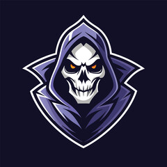 Fototapeta premium grim reaper esport mascot vector illustration