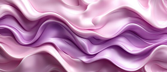 Obraz premium Abstract background with flowing pink and purple fabric.