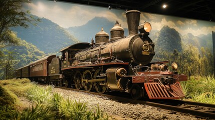 Fototapeta premium The rich history displayed at the Thailand-Burma Railway Centre, offering educational insights.