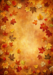 autumn leaves background. autumn, leaf, leaves, fall, maple, frame, nature, orange, season, vector, yellow, tree, border, pattern, foliage, color, design, illustration, plant, decoration, backgrounds,