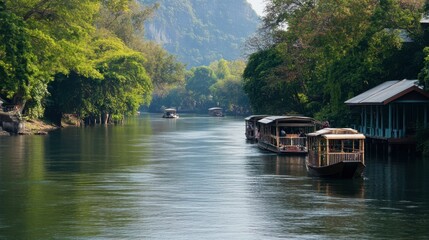 The scenic routes along the River Kwai, perfect for leisurely drives or bike rides.