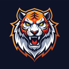 tiger esport mascot vector illustration