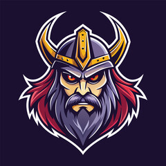 Fototapeta premium warrior knight esport mascot vector illustration