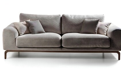 Modern Sofa Furniture Isolated on White Background