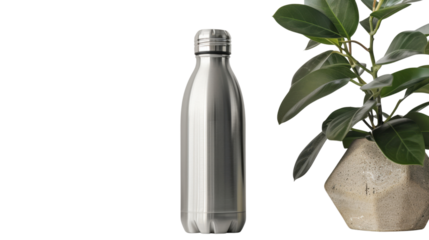 Canteen bottle on white background