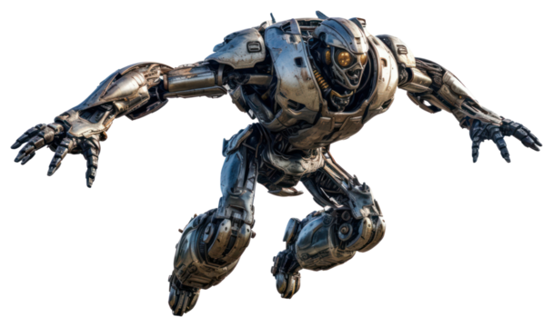 PNG Photo Robot robot bodybuilder.