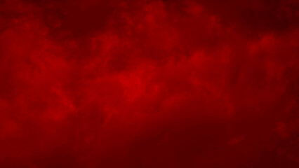 Red background smoke cloud texture. Blurred red sky fluffy clouds. Galaxy space, New Year, Christmas, Pollution, PM 2.5, Halloween and all celebrations backgrounds.
