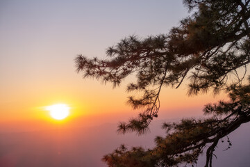 The most beautiful Viewpoint Phu Kradueng National Park,Thailand.