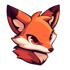 Obraz premium Red fox cartoon Illustration