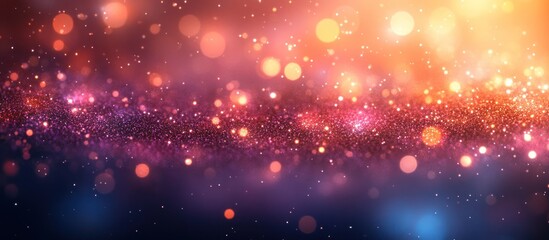 Obraz premium Abstract blurred background with twinkling lights and glitter.