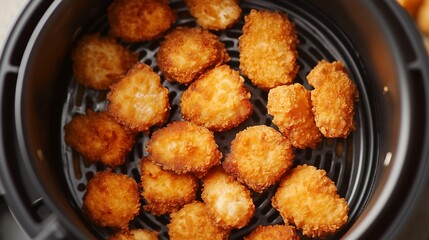 fried chicken wings inside the microwave