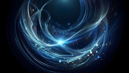 PNG Abstract blue light waves motion