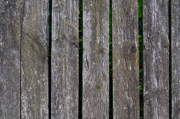 Close-up view of a wooden fence. Background for various uses.