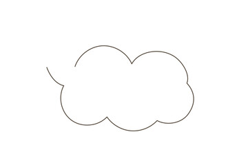 シンプルな吹き出し
