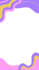 サイケカラーなジオードフレーム⭐︎PNG