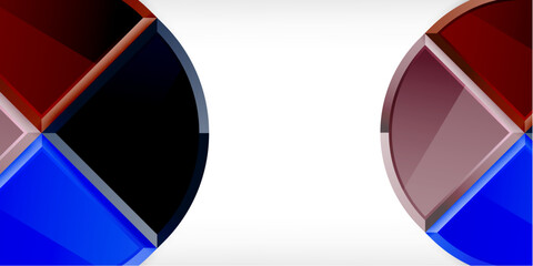 Triangle circles background. Vector Illustration For Wallpaper, Banner, Background, Card, Book Illustration, landing page