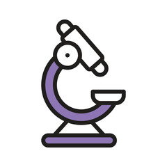 An amazing icon of microscope in modern style