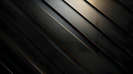 Obraz premium Abstract Black and Gold Diagonal Stripes Background