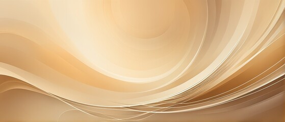 Abstract Waves of Soft Gradient Tones in Warm Earth Colors with Smooth Curves Design
