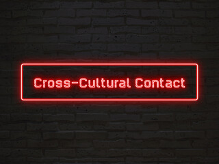 Cross-Cultural Contact のネオン文字