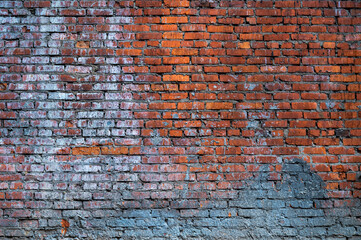 Fototapeta premium Wall brick texture. Old pattern red stone. Bricks architecture building. Brick wall brown construction. Abstract textured block surface.