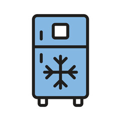 Obraz premium Household refrigerator for preserving food and cooling items