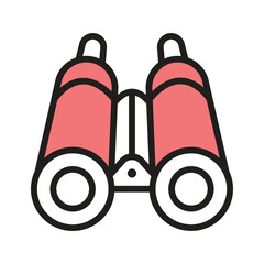 Binoculars used for viewing distant objects, often for exploration or observation
