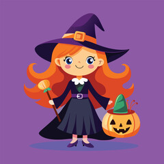 Halloween Jack-o-Lantern Pumpkins on rustic wooden background