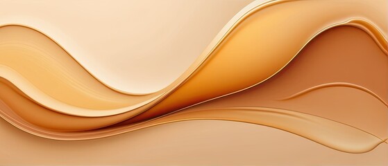 Abstract Golden Waves