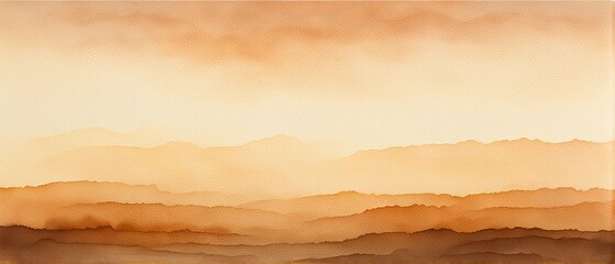 Naklejka premium Abstract Watercolor Sunset Landscape