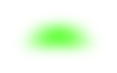 Green round gradient transparent background