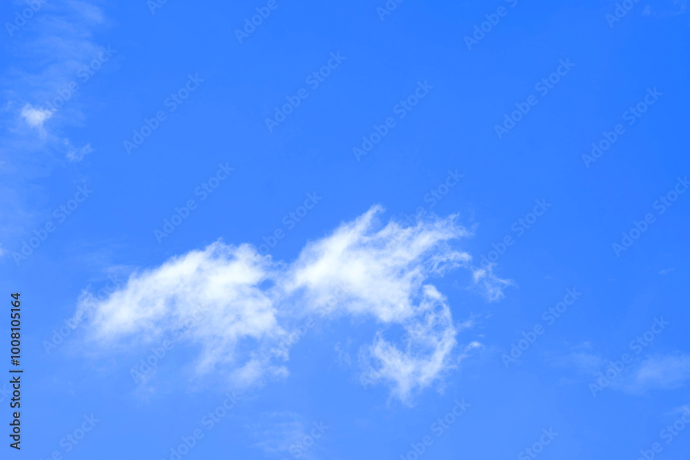 Wall mural beautiful blue sky clouds for background.
