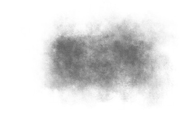 Transparent Black Grunge Texture Shape
