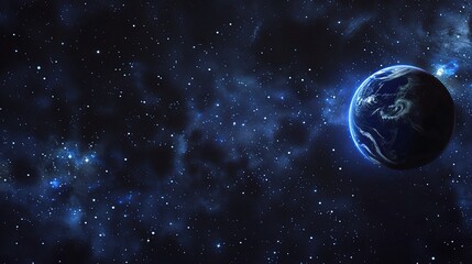 Star Earth Sky - Deep Blue Night Sky Wallpaper Background. A captivating view of the starry sky above Earth, with a deep blue hue creating a mesmerizing and dreamy backdrop
