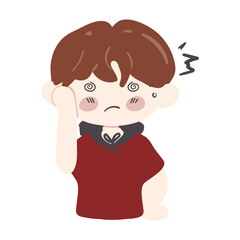 Cute Cartoon Boy Character Kid