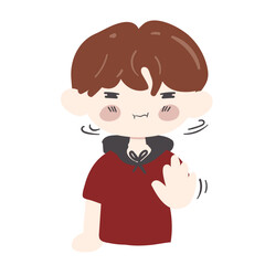 Cute Cartoon Boy Character Kid