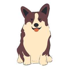 Cute Dog Illustration petshop
