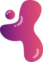 Liquid Gradient Shape Abstract