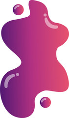 Liquid Gradient Shape Abstract