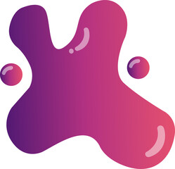 Liquid Gradient Shape Abstract