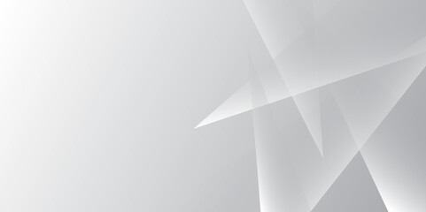 Abstract white and grey background .Minimal geometric white light background .Abstract white and grey on light silver background modern design used about technology or product presentation backdrop.	