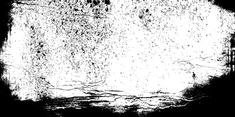 Black grainy texture isolated on white background. background texture vector art