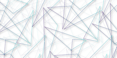 blue gradient geometric overlapping rectangle pattern Geometric background soft shadows as patten. Trendy Triangles Wallpaper. Creative Polygon modern style design seamless vector. illustration.