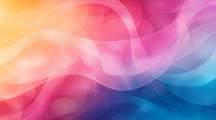 Obraz premium Abstract background with soft, flowing lines in a rainbow of colors.