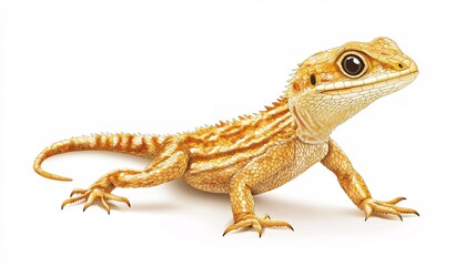 Fototapeta premium A versatile lizard graphic template ideal for creative projects, educational resources, and promotional materials on a clean backdrop.